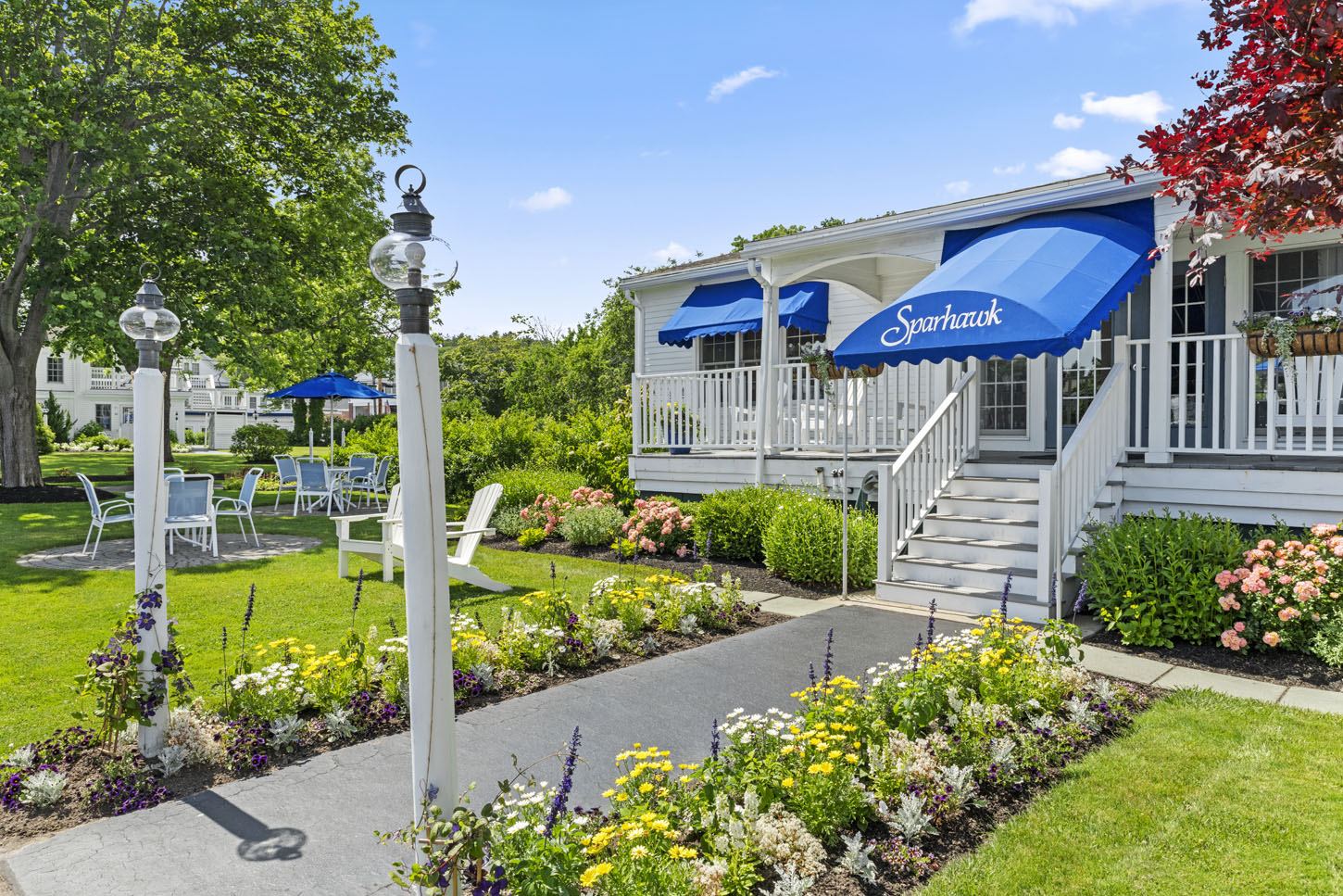 sparhawk oceanfront resort office entrance ogunquit maine